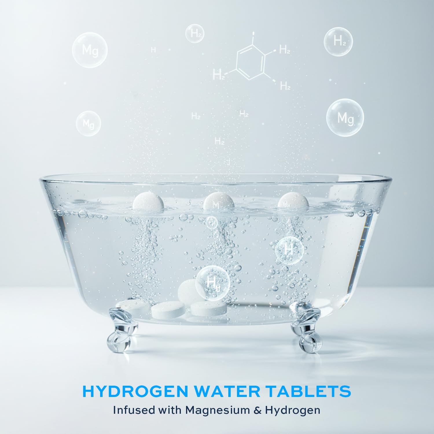 XLEMLAB Hydrogen Bath Tablets – Nano Bubble H2 Bath for Muscle Recovery (80 ct)