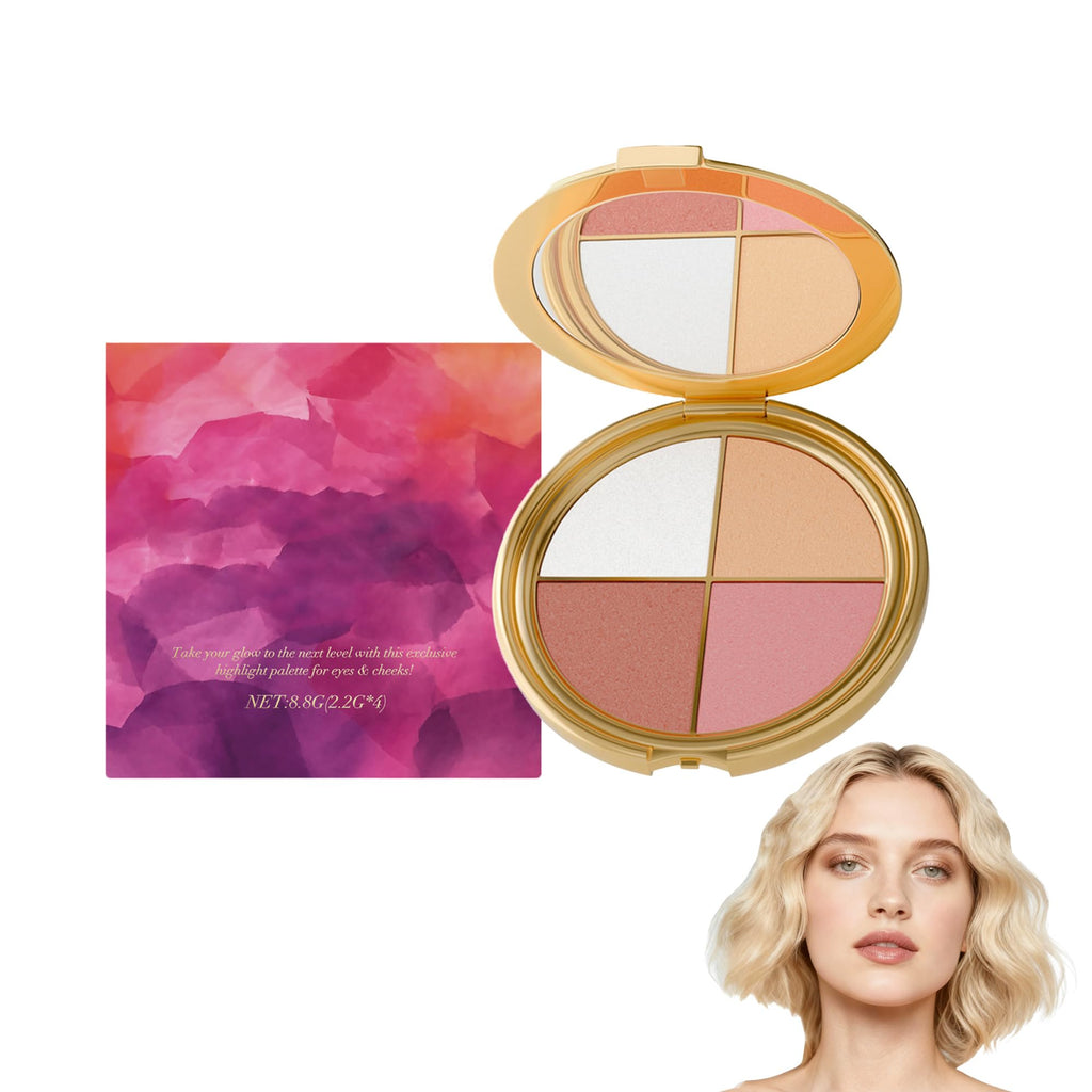 XLJQ Eye & Cheek Palette | Glow Wardrobe – All-in-One Highlighting Palette