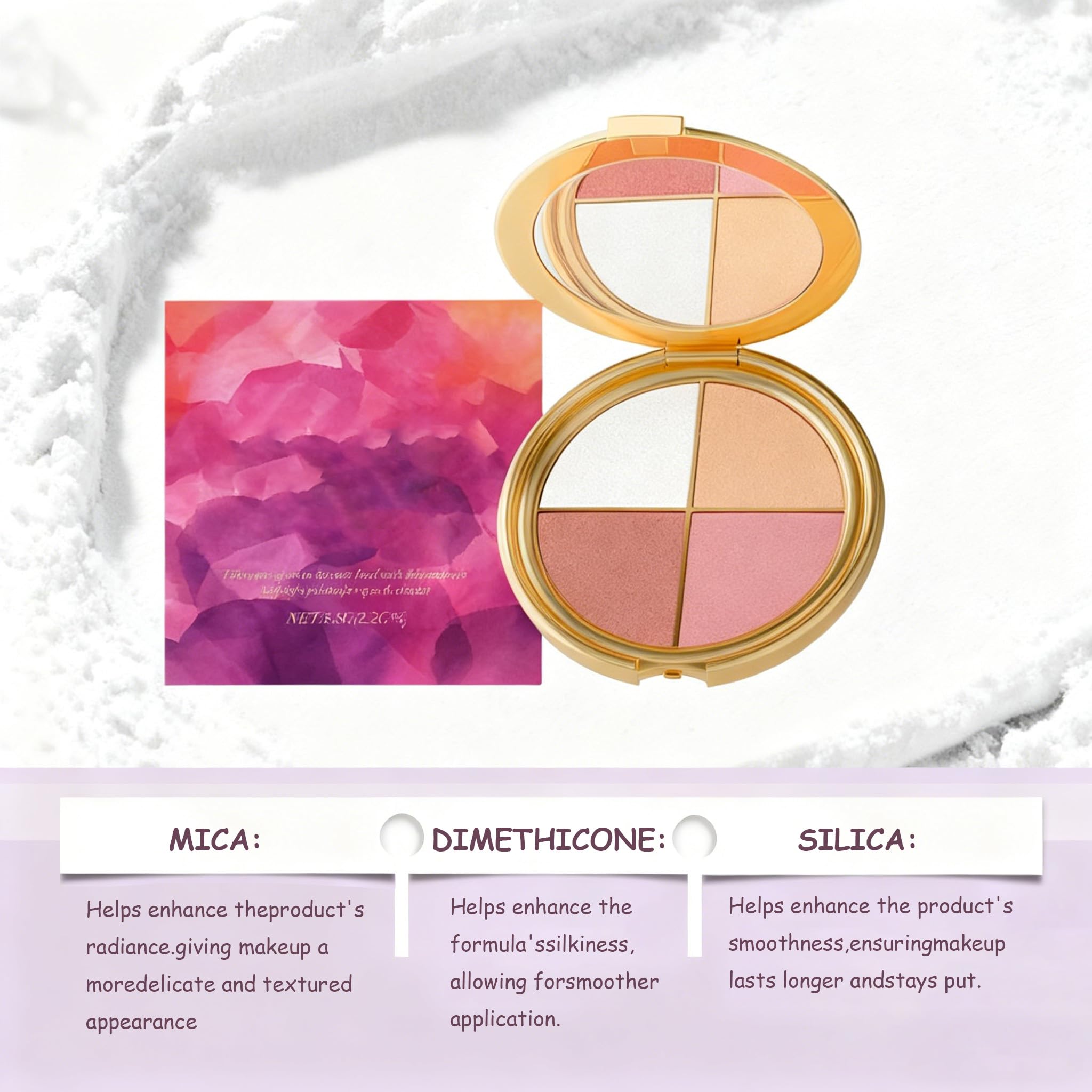 XLJQ Eye & Cheek Palette | Glow Wardrobe – All-in-One Highlighting Palette