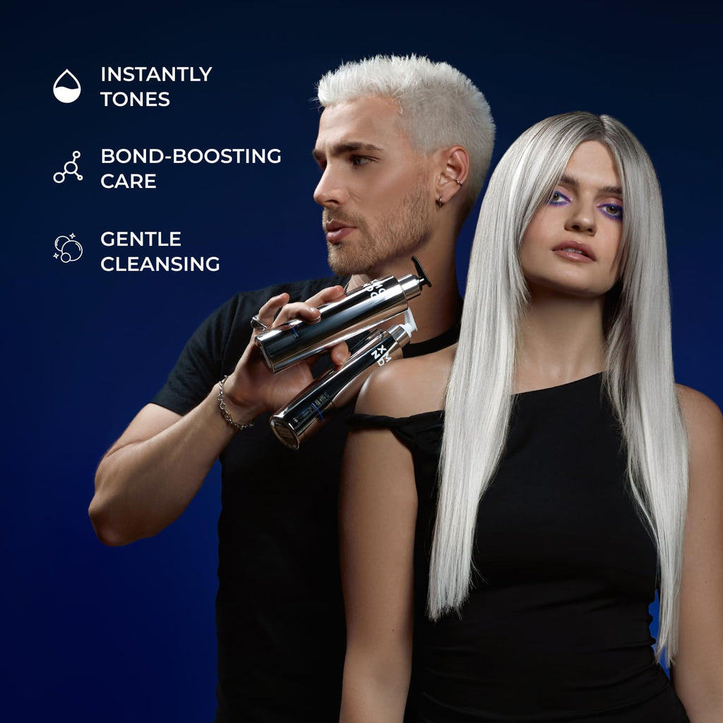 XMONDO Hair Supernova Blonde Toning Shampoo | Vegan Formula with Jojoba Oil and Violet Pigments