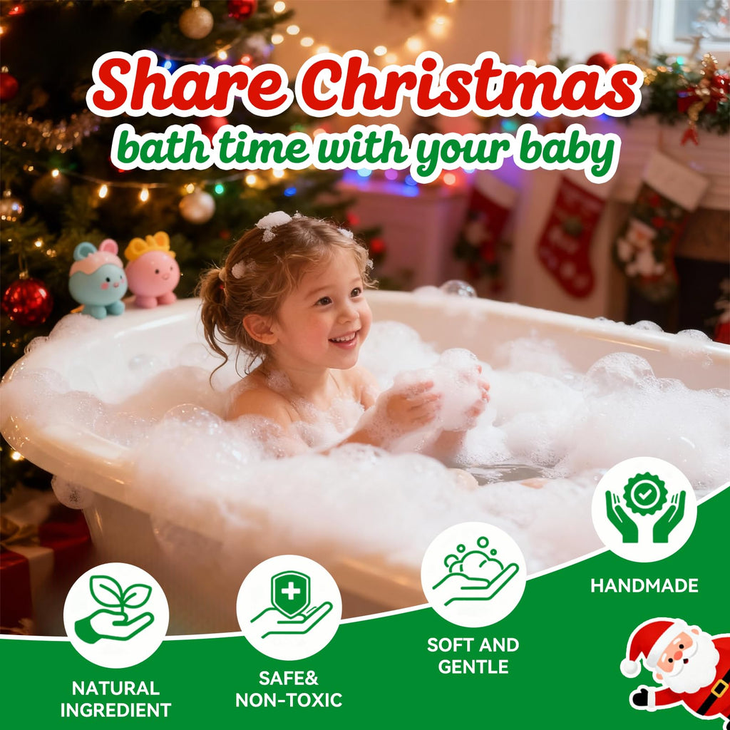 XmtJXn Christmas Bath Bombs – 6 Pack with Surprise Toys Gift Set