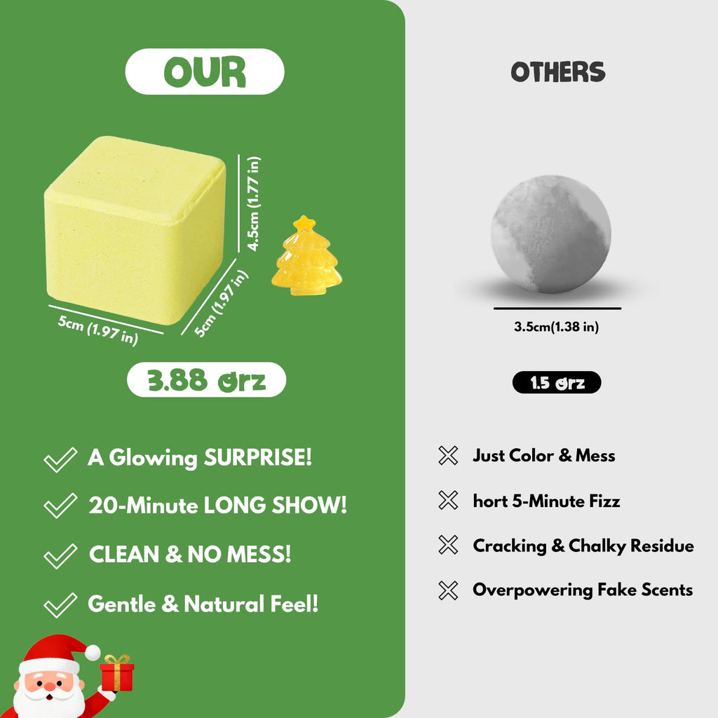 XmtJXn Christmas Bath Bombs – 6 Pack with Surprise Toys Gift Set