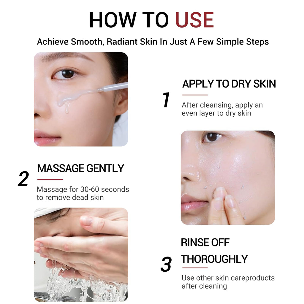XOTMPFLY Black Rice Exfoliating Peel Shot – Gentle Facial Exfoliator