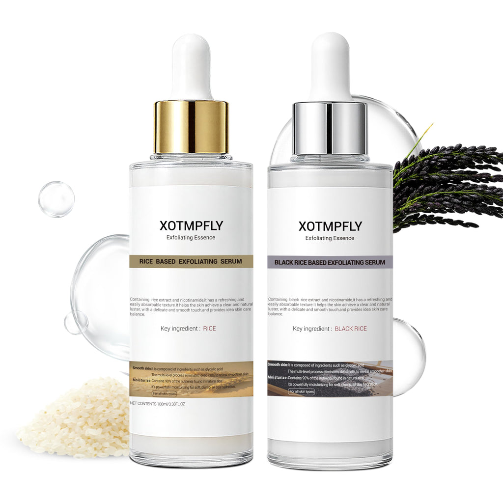 XOTMPFLY Black Rice Exfoliating Peel Shot – Gentle Facial Exfoliator