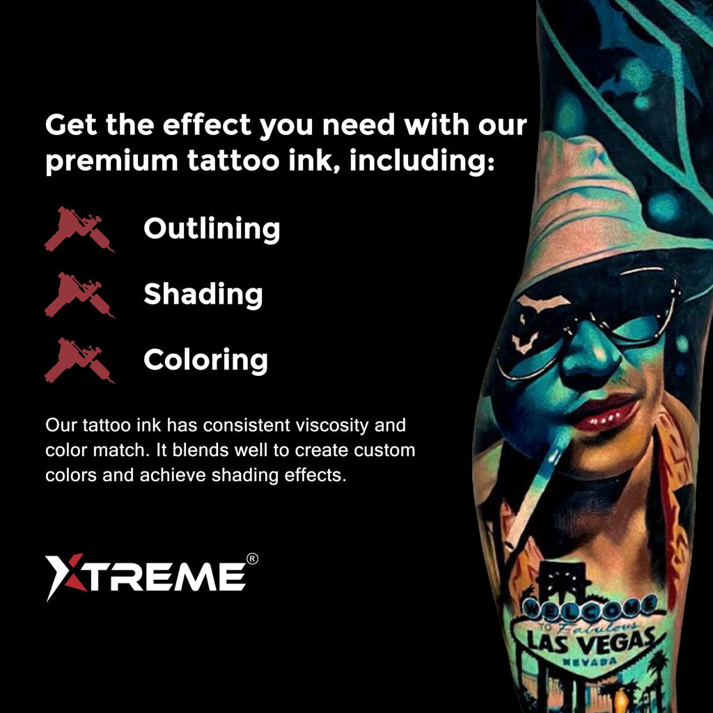 XTREME Xtreme Tattoo Ink Bluebell 4 oz – Medium Viscosity, Water-Based, Acrylic-Free