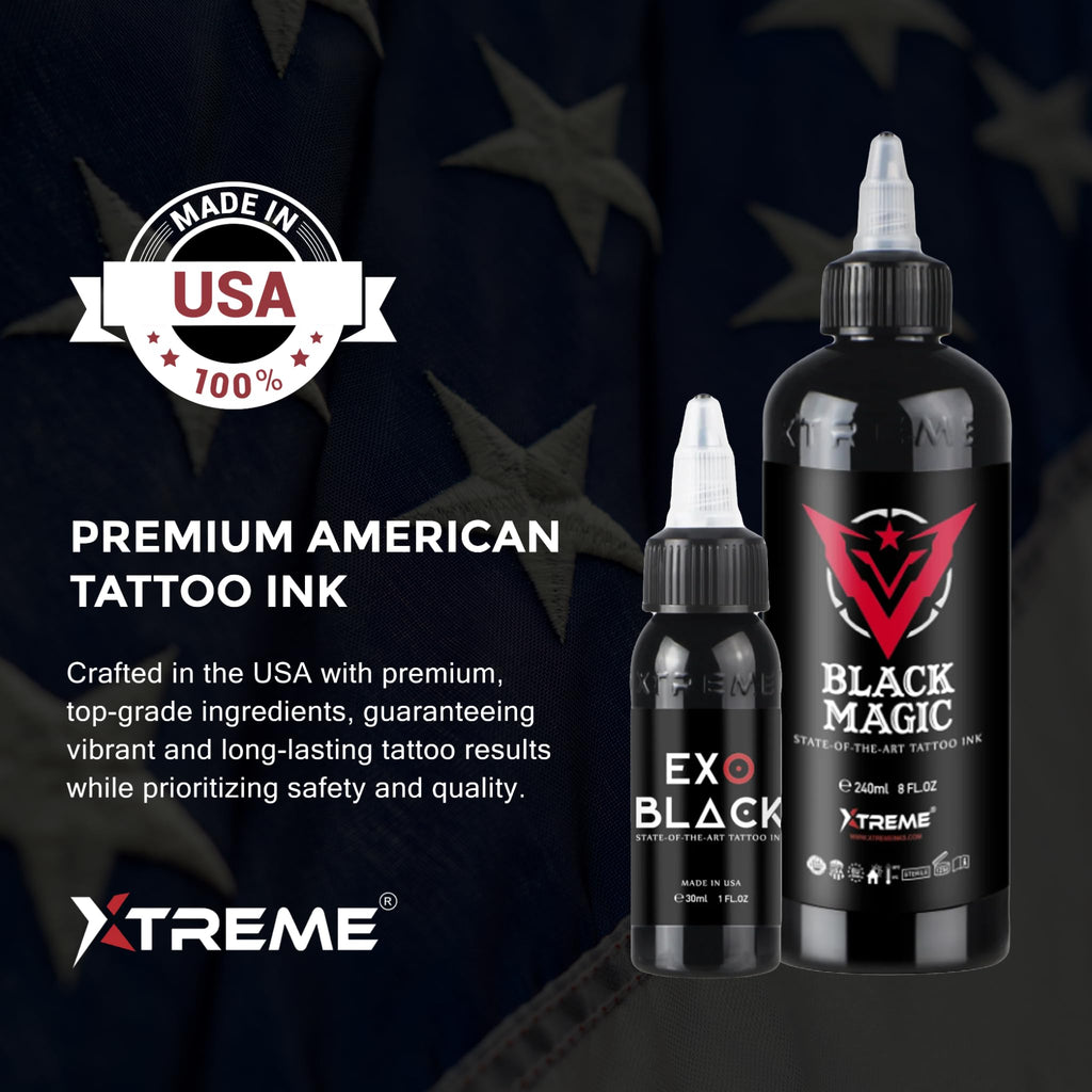 XTREME Tattoo Ink Ferrari Red 2oz – Versatile, Water-Based, Acrylic-Free for Precision
