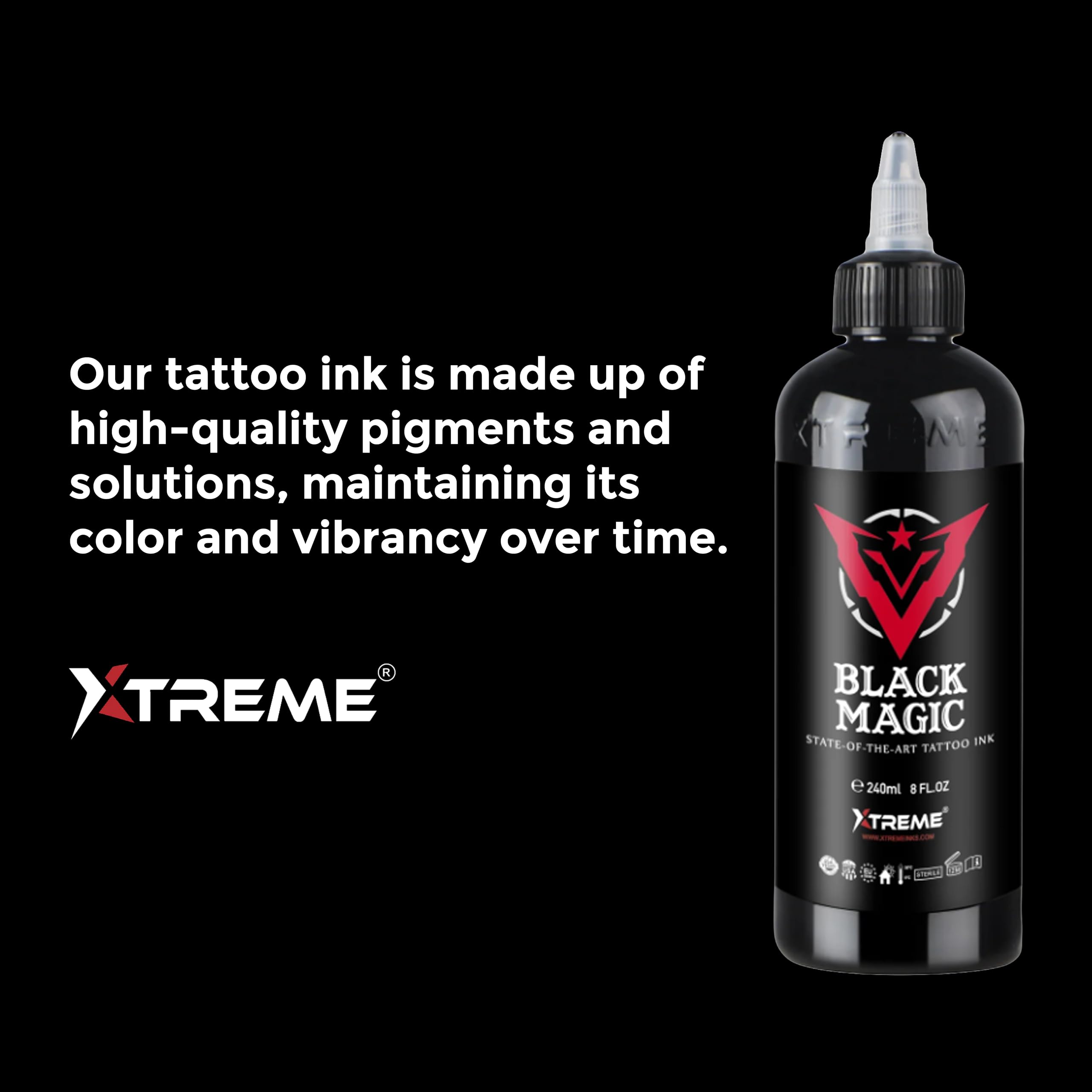 XTREME Tattoo Ink Azure 4 oz | Water-Based, Medium Viscosity, Acrylic-Free