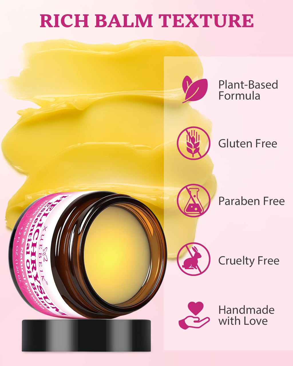 XUEBEIK Helichrysum Balm - Hydrating, Soothing Salve for Delicate Skin