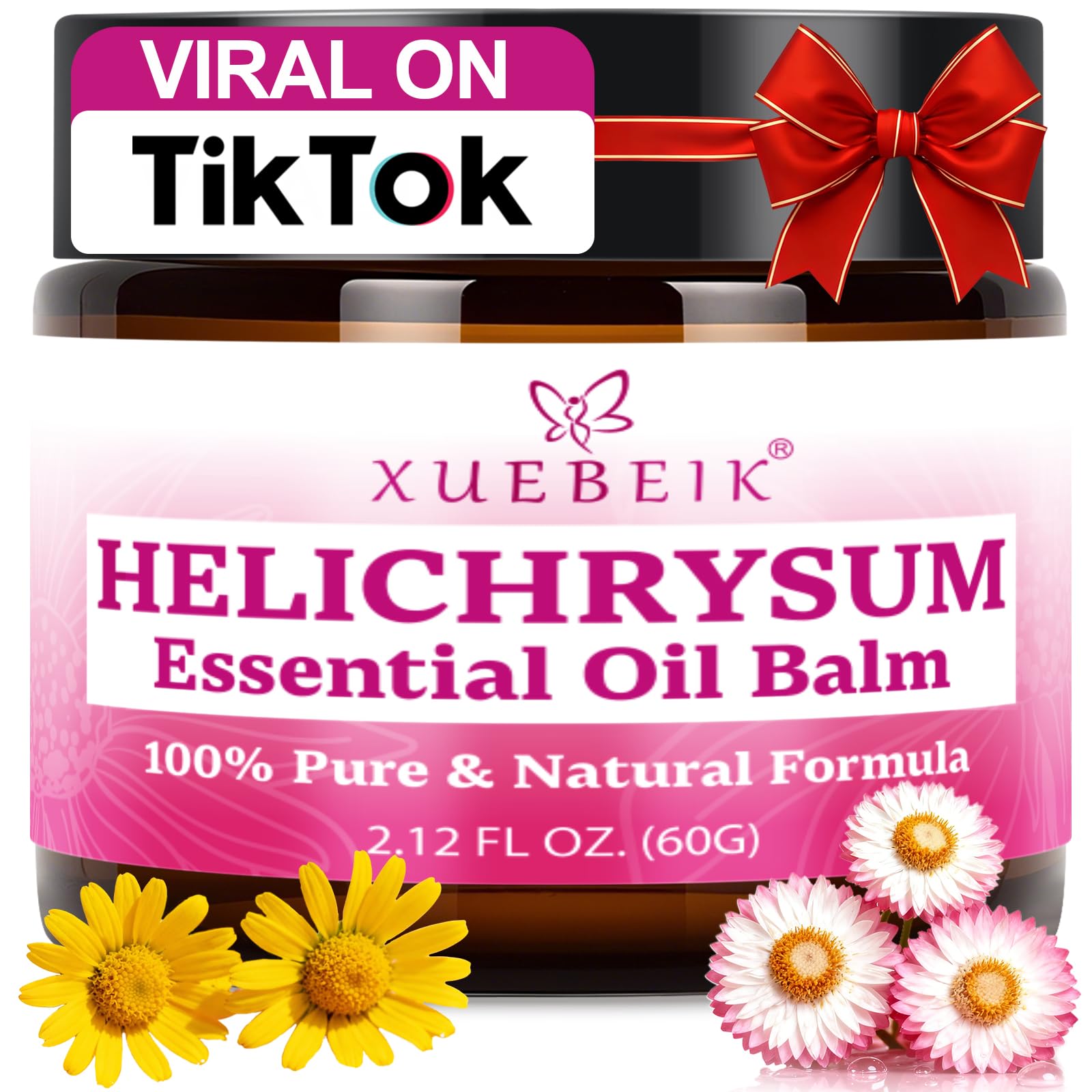XUEBEIK Helichrysum Multipurpose Balm — Hydrating, Soothing Skin Salve (60 g / 2 oz)