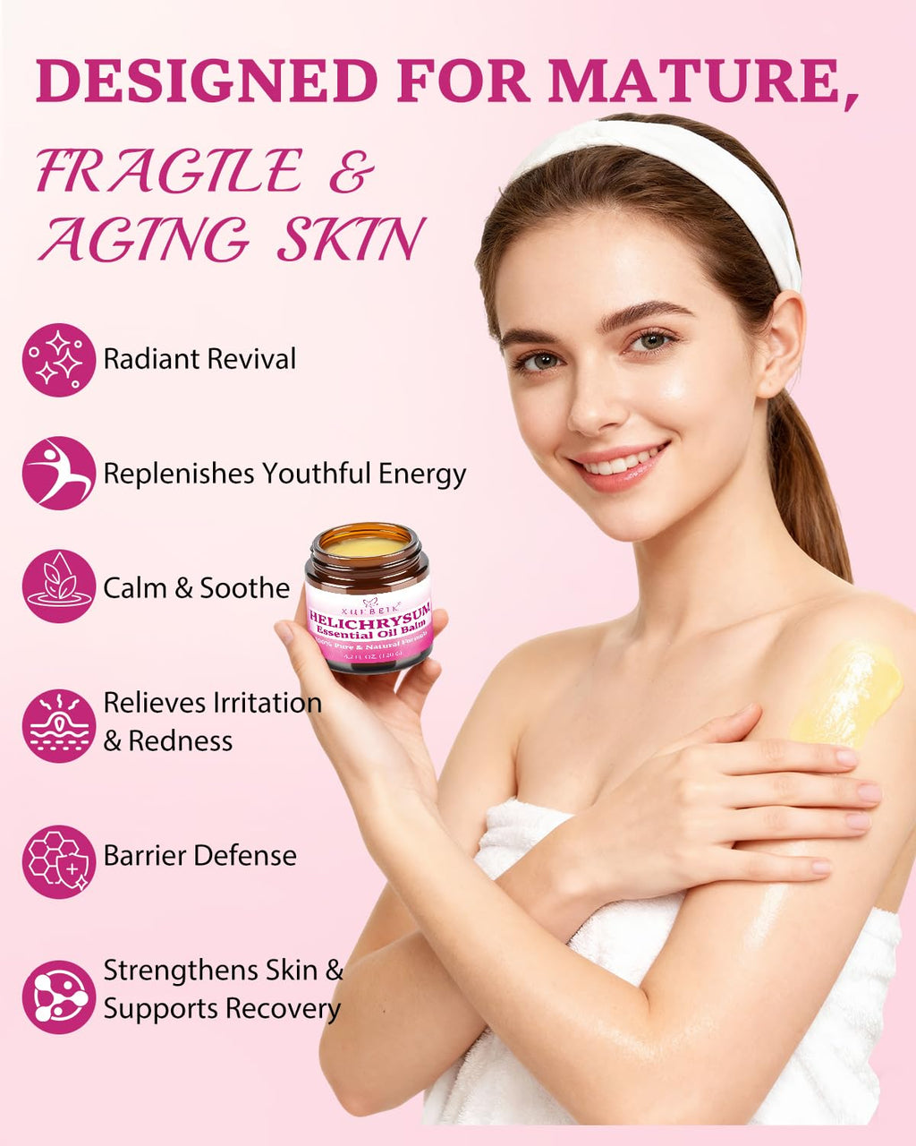XUEBEIK Helichrysum Balm - Hydrating, Soothing Salve for Delicate Skin