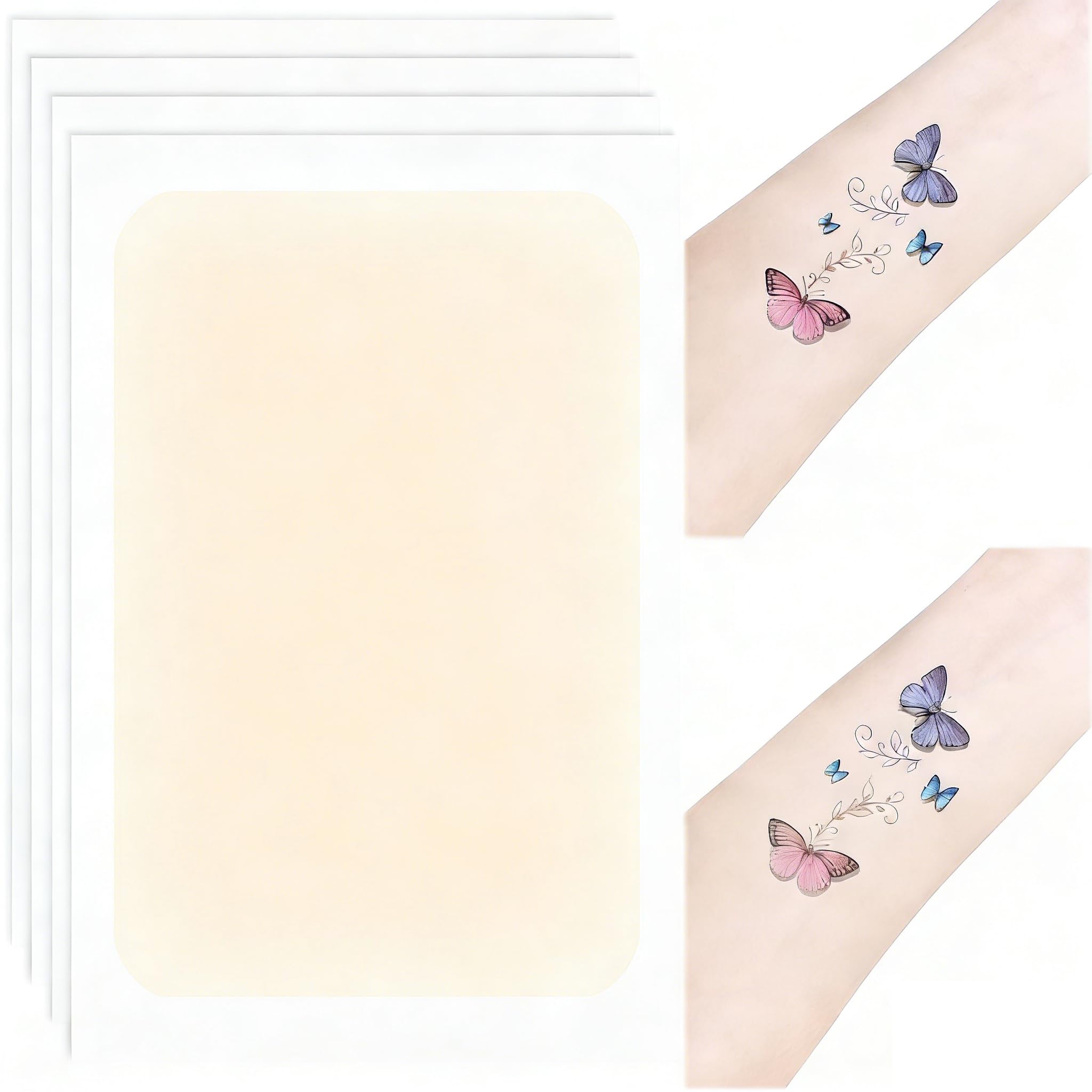 XUEVORIY Tattoo Cover Up Tape – Ultra-Thin, Waterproof & Breathable 4-Pack (Natural White)