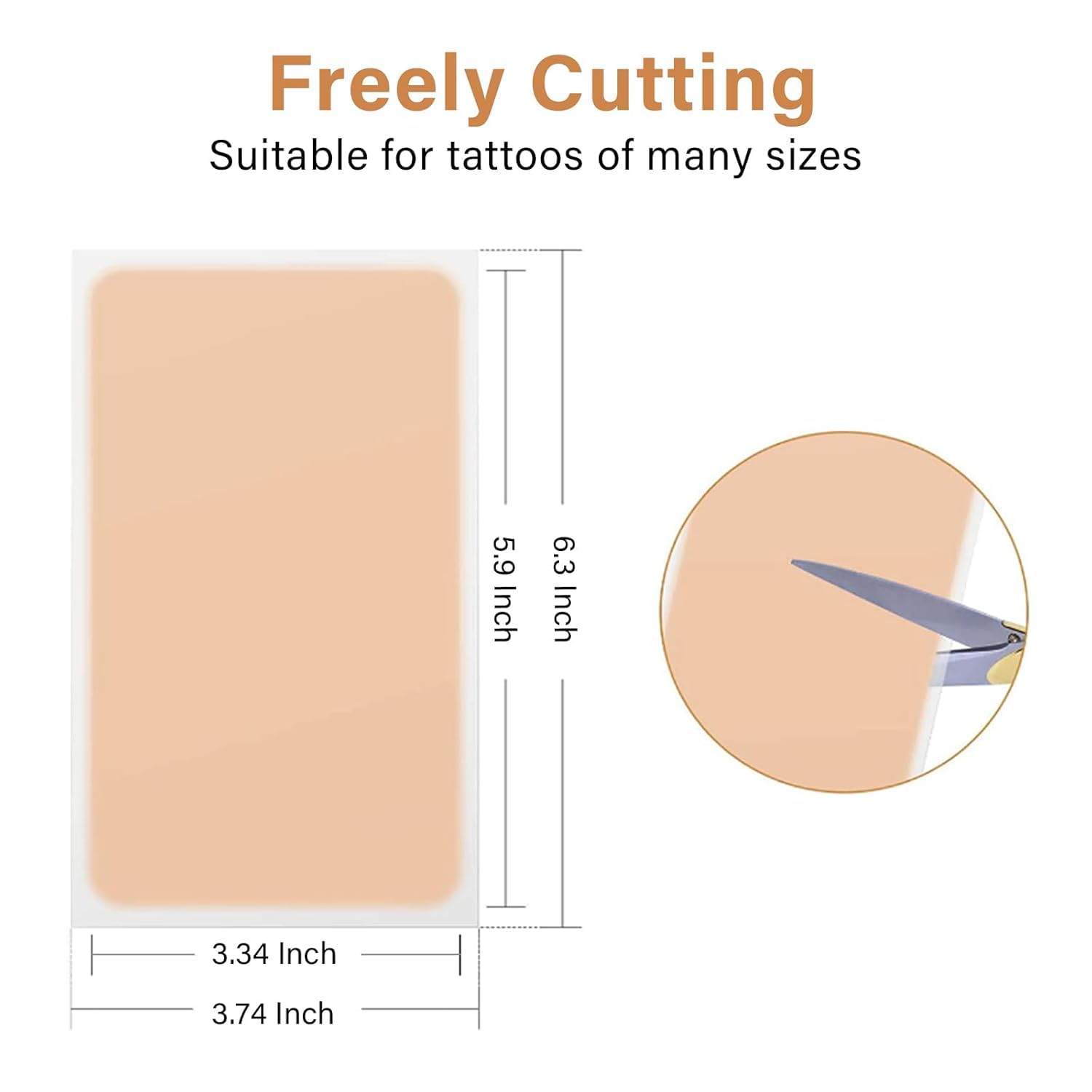 XUEVORIY Tattoo Cover Up Tape – Ultra-Thin, Waterproof & Breathable 4-Pack (Natural White)