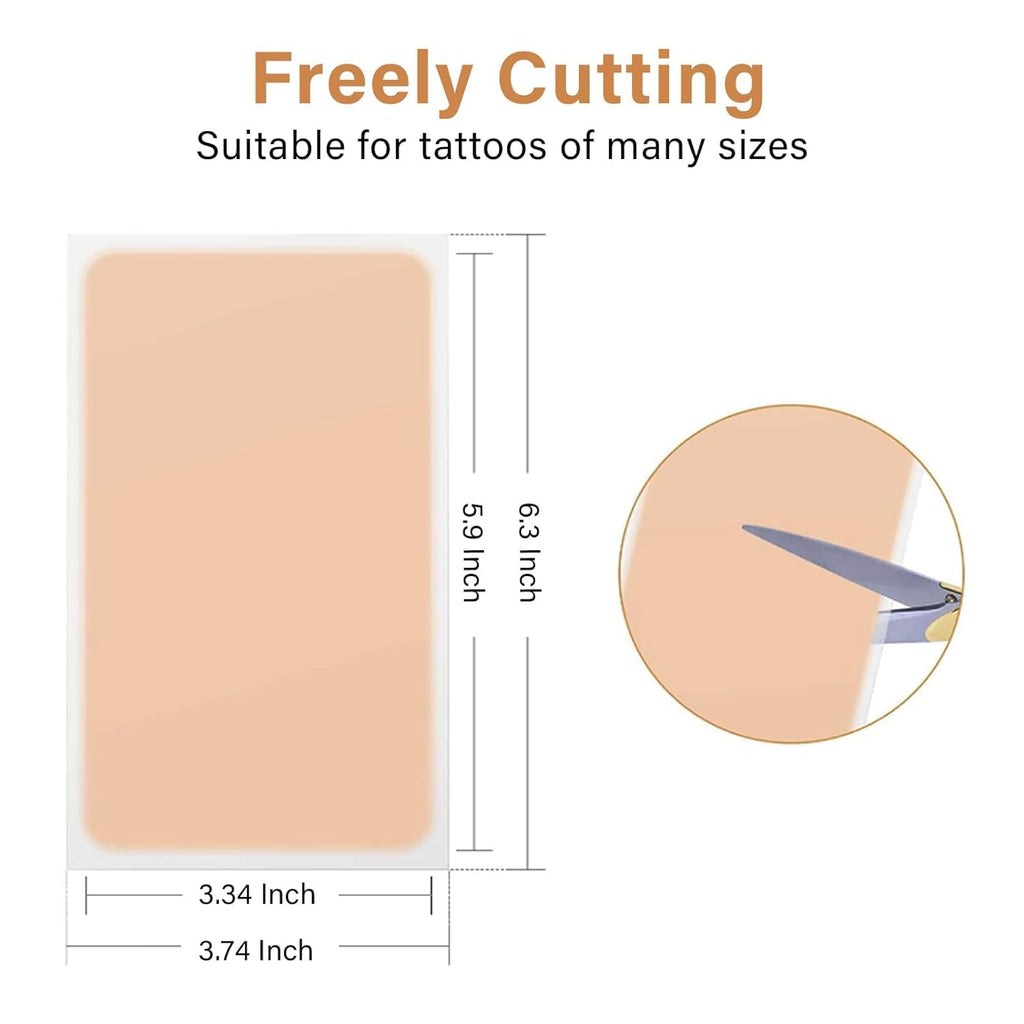 XUEVORIY Tattoo Cover Up Tape - Ultra-Thin Waterproof Patch for Tattoos, Scars & Birthmarks (4pcs, Fair Skin Tone)