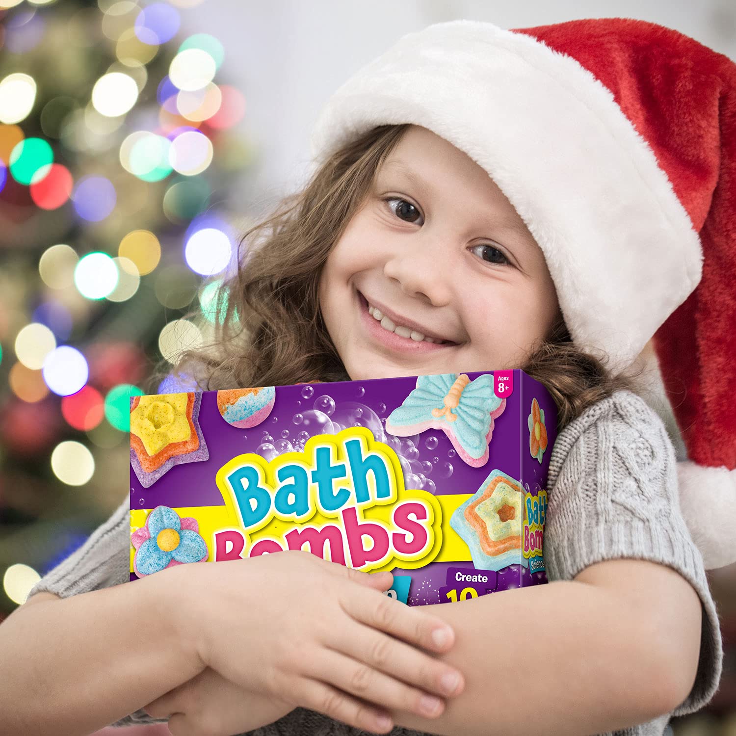 XX Bath Bombs Science Lab Kit — Create 10 Fizzy Bombs | STEM Craft Gift for Girls Aged 8-12
