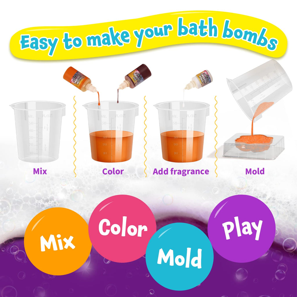 XX Bath Bombs Science Lab Kit — Create 10 Fizzy Bombs | STEM Craft Gift for Girls Aged 8-12