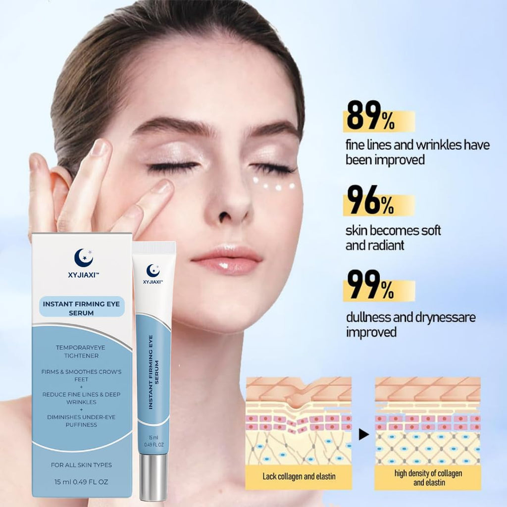 XYJIAXI Instant Firming Eye Serum – Quick Lift & Long-Lasting Firmness (15 ml, 0.49 oz)