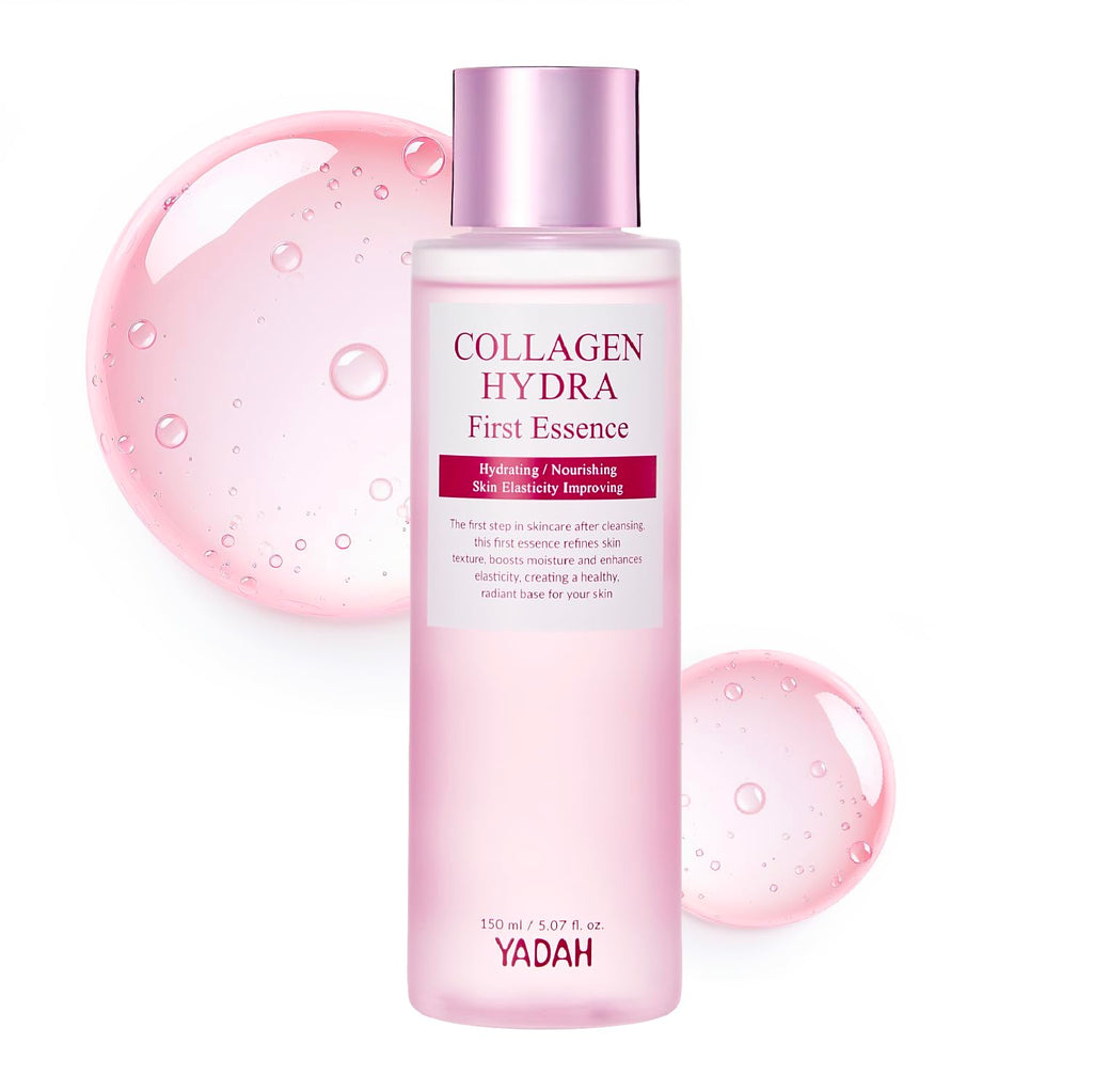 YADAH Collagen Hydra Essence – Deep Hydration & Soothing with 80,000ppm Collagen + Triple Hyaluronic Acid, 5.07 fl oz