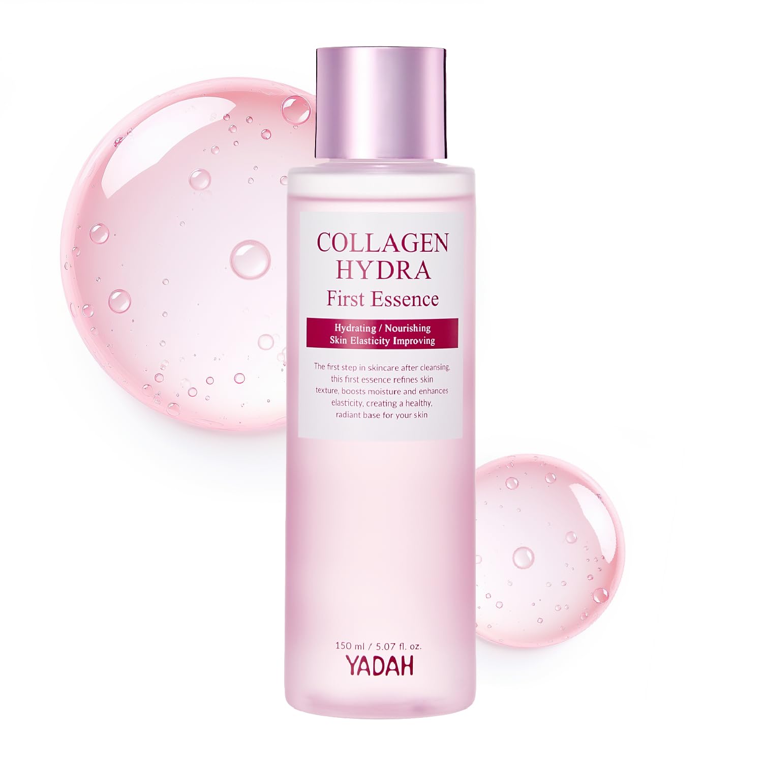 YADAH Collagen Hydra Essence – Deep Hydration & Soothing with 80,000ppm Collagen + Triple Hyaluronic Acid, 5.07 fl oz