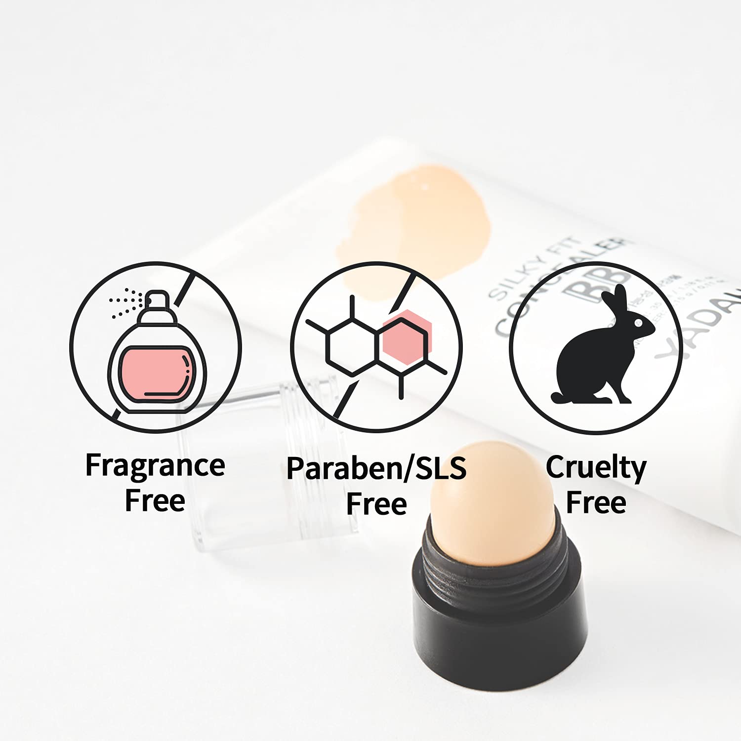 YADAH Silky Fit Concealer BB Cream (23 Natural Beige) – 2-in-1 Tinted Moisturizer & Concealer, Long-Lasting All-Day Wear