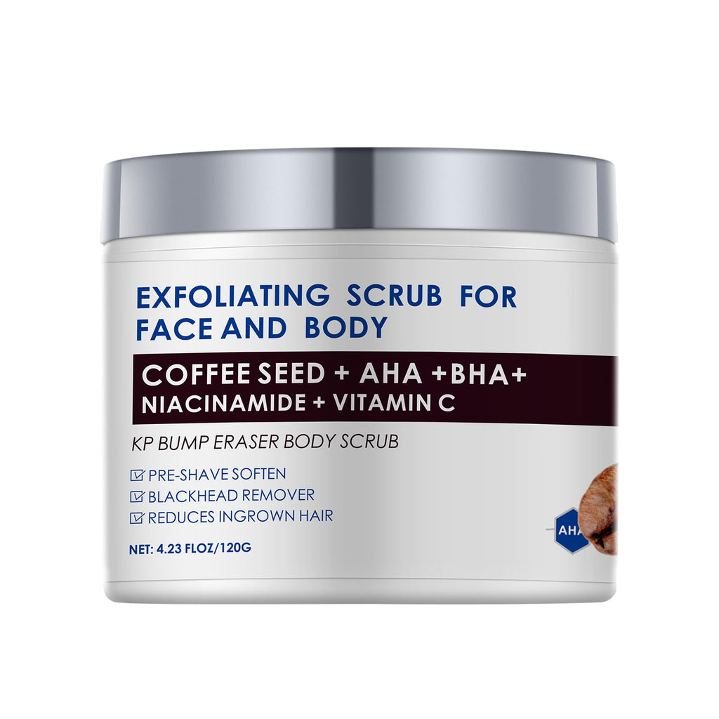 YAFUSIPE KP Bump Eraser Body Scrub – 10% AHA/BHA Exfoliant for KP & Razor Bumps | 4.23 oz