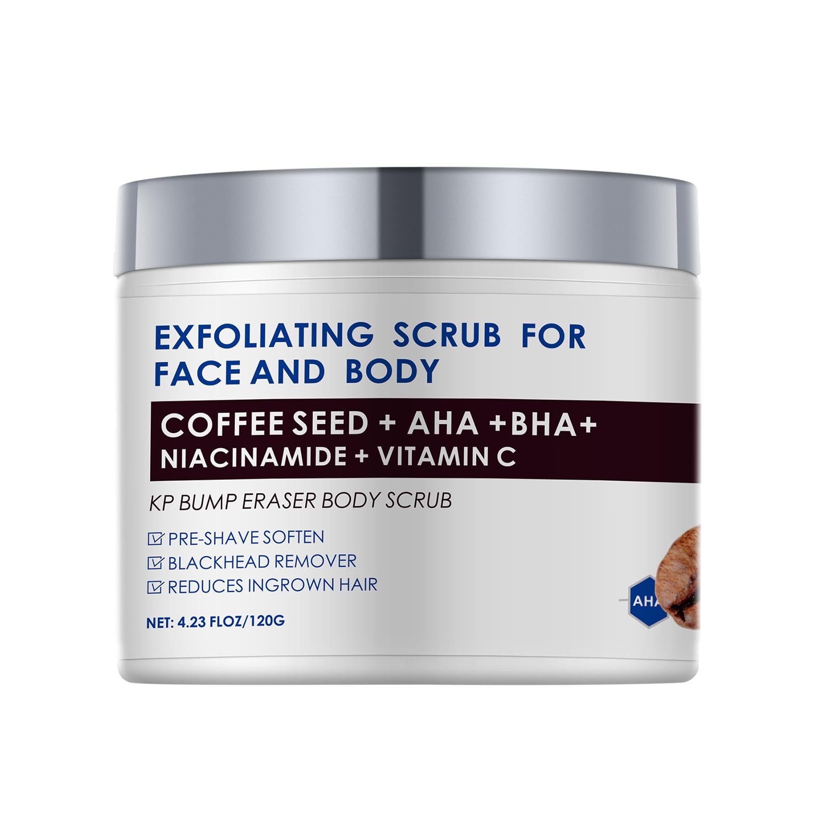 YAFUSIPE KP Bump Eraser Body Scrub – 10% AHA/BHA Exfoliant for KP & Razor Bumps | 4.23 oz