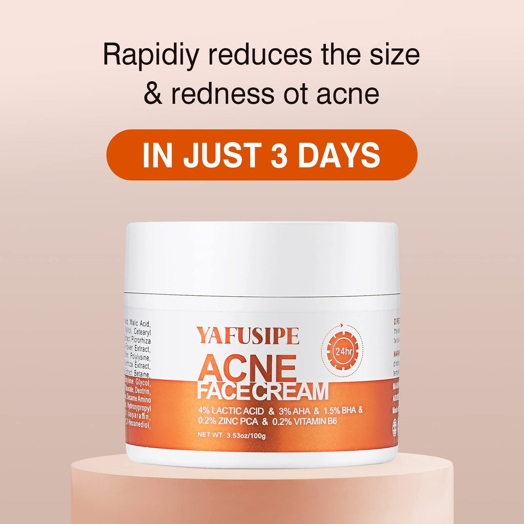 YAFUSIPE Acne Treatment Cream for Cystic Breakouts – Gentle, All-Skin-Types Formula