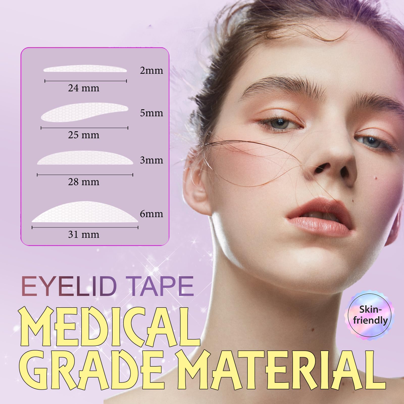 YAGUVI 720PCS Invisible Eyelid Tape – Natural-Looking Lift for Hooded Eyes