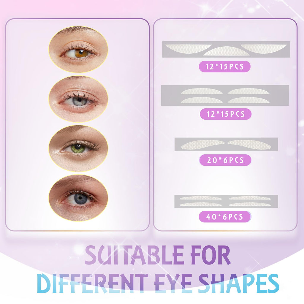 YAGUVI 720PCS Invisible Eyelid Tape – Natural-Looking Lift for Hooded Eyes