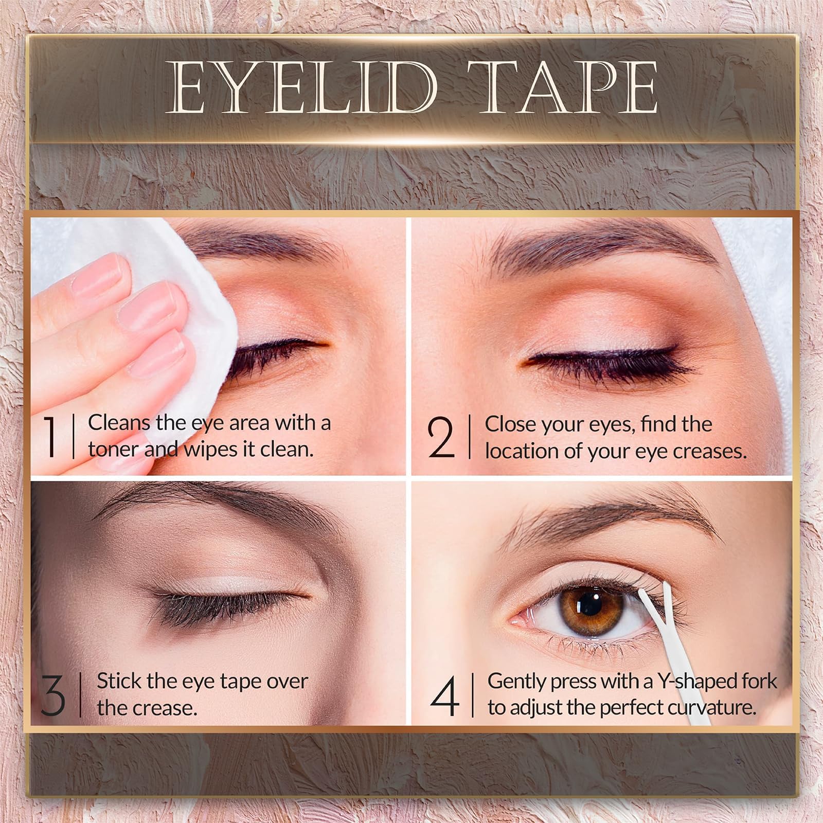 YAGUVI Eyelid Tape – Invisible Lifter Strips for Hooded Eyes (480 Count)