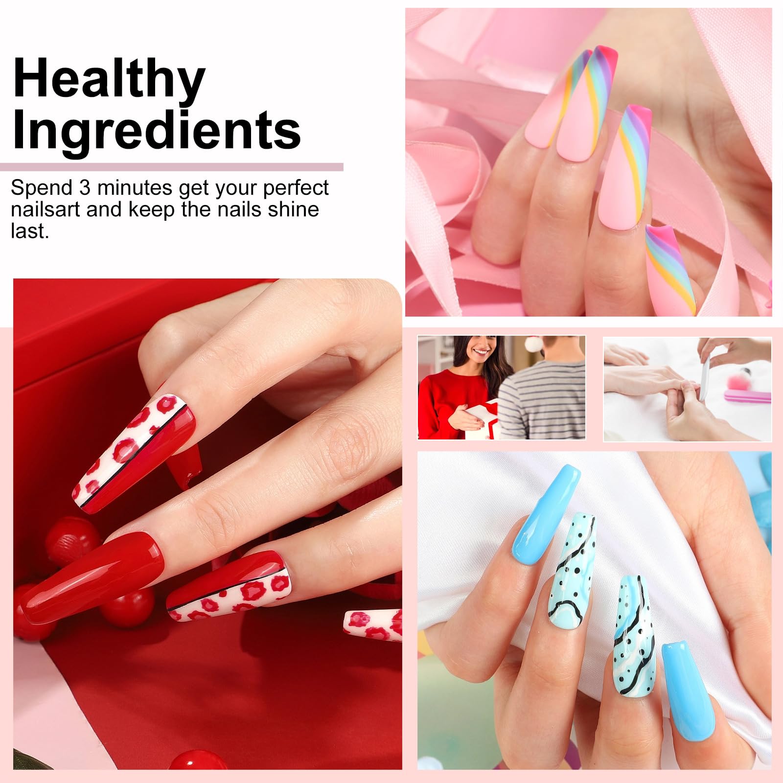 YALSYINY Gel Nail Polish Kit with UV Lamp and Drill Starter – 36 Colors