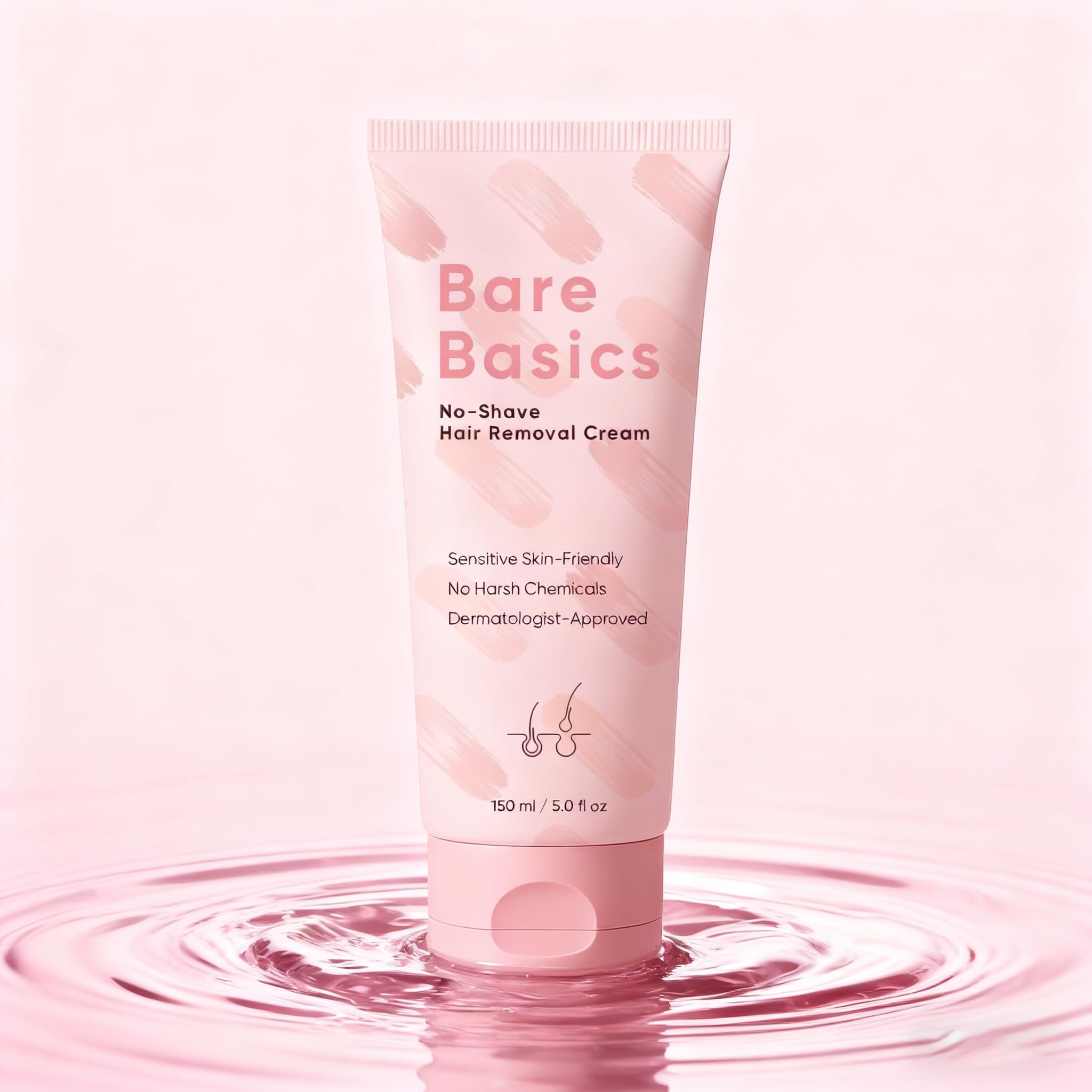 YAMFIUY Bare Basics No Shave Hair Removal Cream – Gentle, Long-Lasting Smoothness for Sensitive Skin