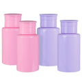 YAMYONE Push-Down Pump Bottles 200ml – Refillable Dispenser for Alcohol, Nail Polish Remover & Makeup Remover