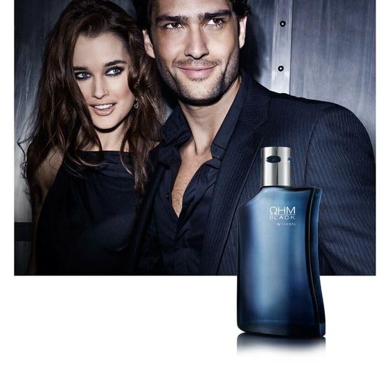 Yanbal OHM Black Men’s Cologne – Citrus, Black Tea & Pepper | 100 ml