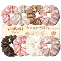 Yanibest 8 Pcs Satin Scrunchies – Soft, Gentle Hair Ties for All Hair Types