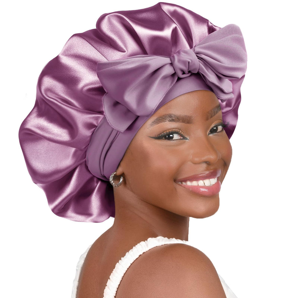 YANIBEST Adjustable Satin Bonnet for Sleeping Women | Double Layer Hair Protection