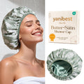 Yanibest Shower Cap for Women – Waterproof Double-Layer Satin Bonnet