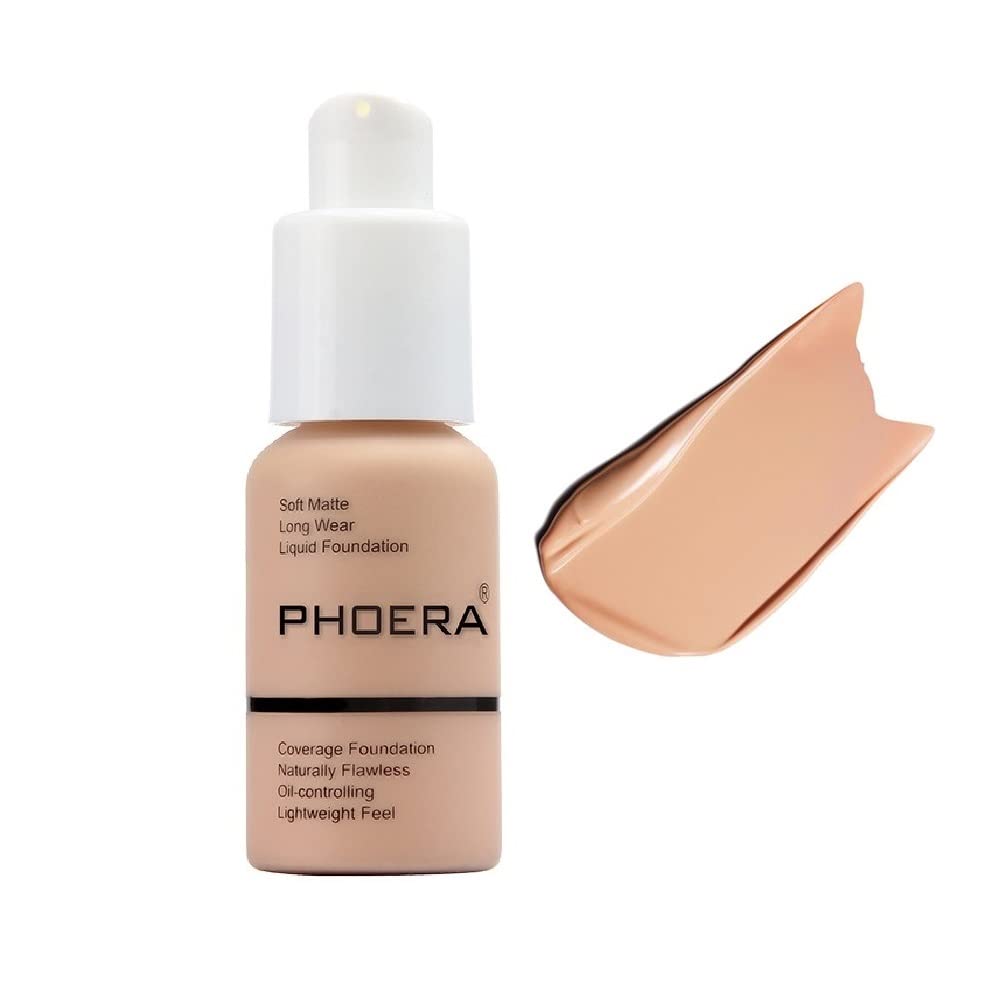 Yaper PHOERA Foundation 103 Warm Peach – Flawless Soft Matte Oil-Control Full-Coverage Foundation