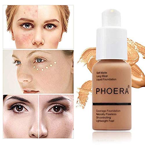 Yaper PHOERA Foundation 103 Warm Peach – Flawless Soft Matte Oil-Control Full-Coverage Foundation