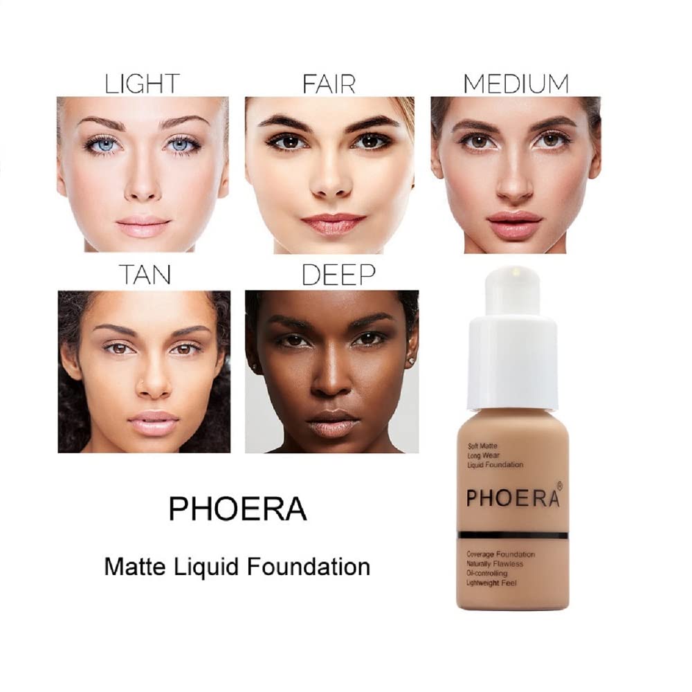 Yaper PHOERA Foundation 103 Warm Peach – Flawless Soft Matte Oil-Control Full-Coverage Foundation