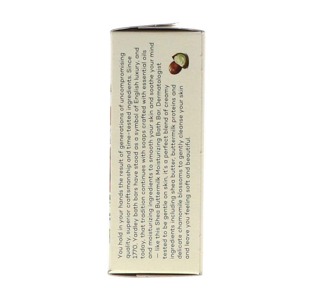 Yardley London Sensitive Skin Shea Buttermilk Bar Soap – 4 oz (Pack of 6)