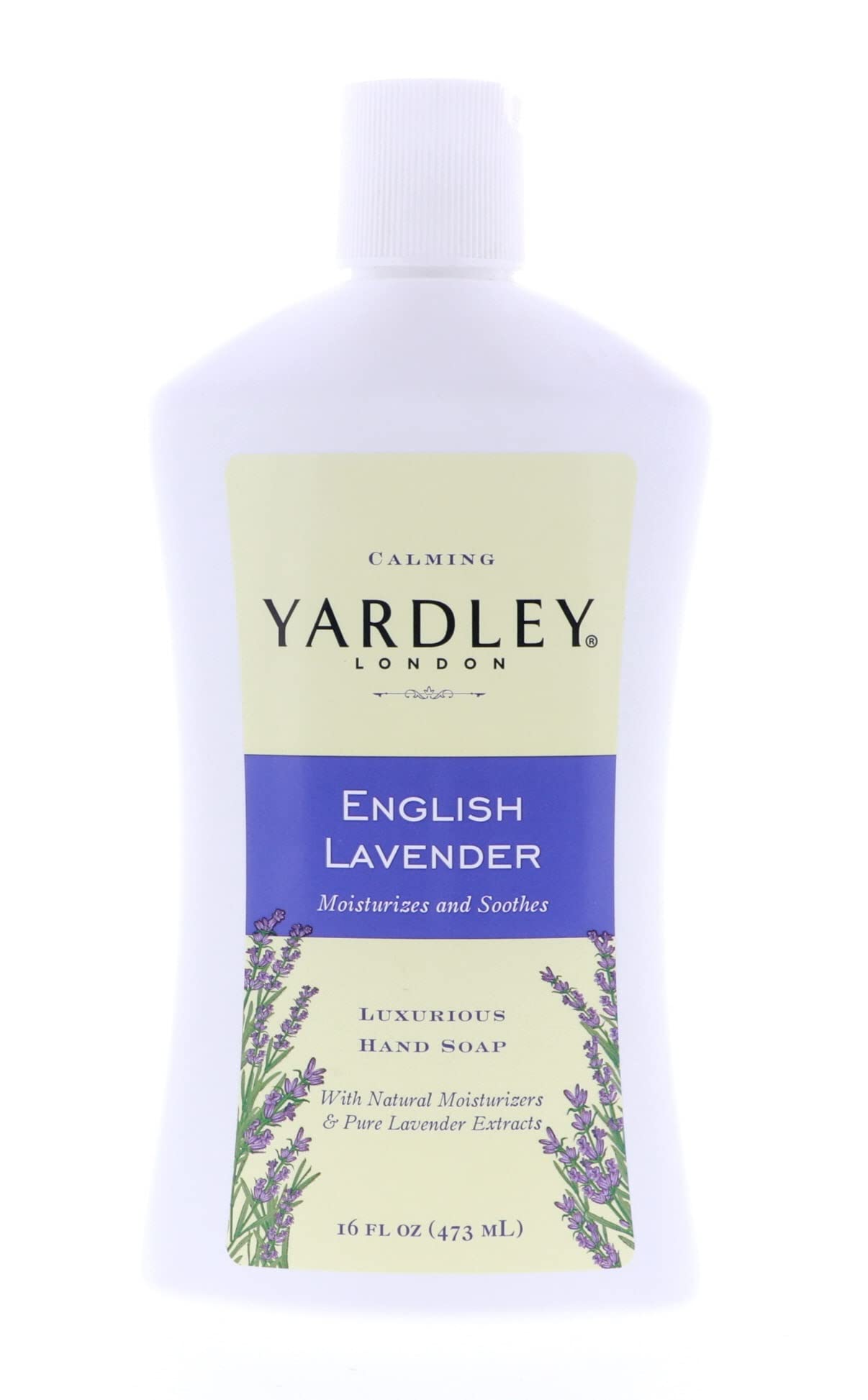 Yardley London English Lavender Hand Soap – Moisturizing & Soothing, 16 oz, 5-Pack