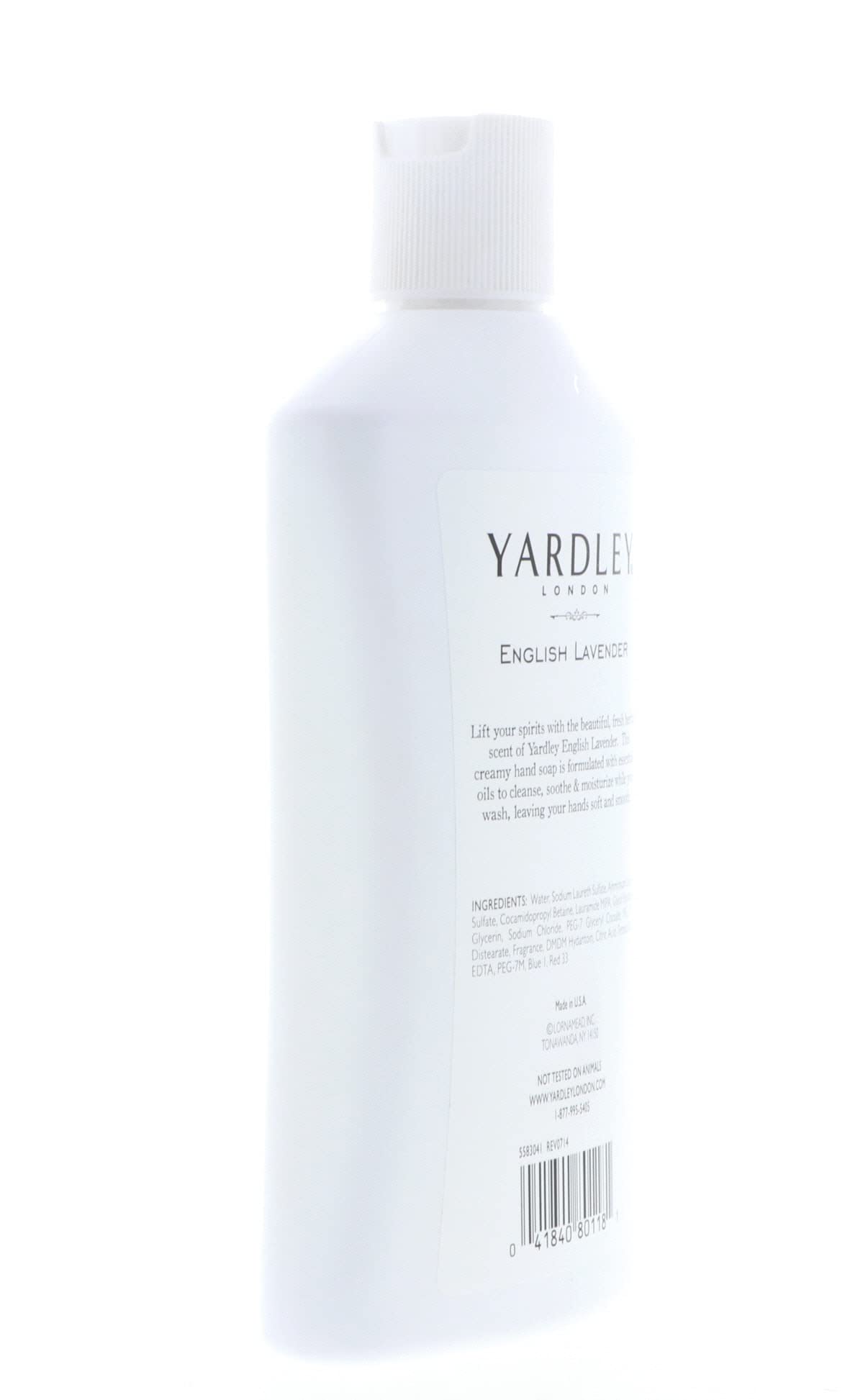 Yardley London English Lavender Hand Soap – Moisturizing & Soothing, 16 oz, 5-Pack