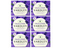 Yardley London English Lavender Nourishing Bath Bar – Calming & Soothing with Essential Oils, 12 Bars (4 oz each) in 6 Boxes