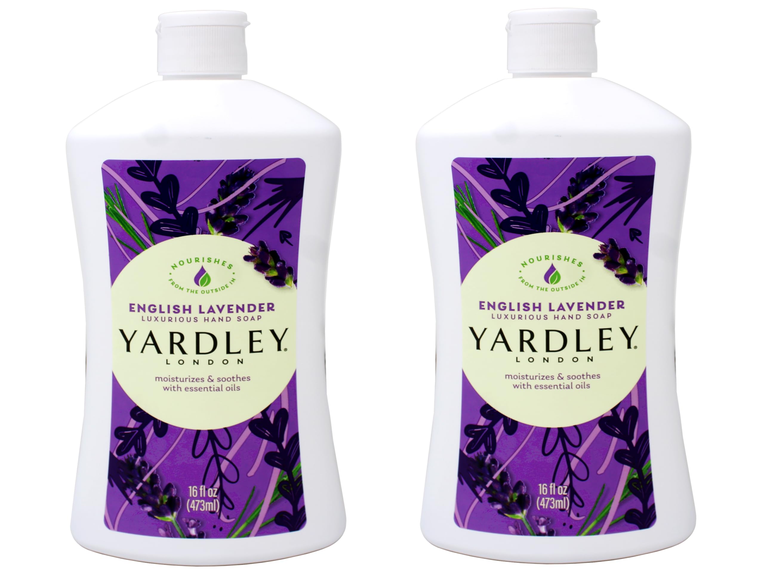 Yardley London Liquid Hand Soap - English Lavender (Pack of 2)