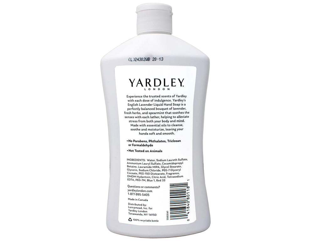 Yardley London Liquid Hand Soap - English Lavender (Pack of 2)