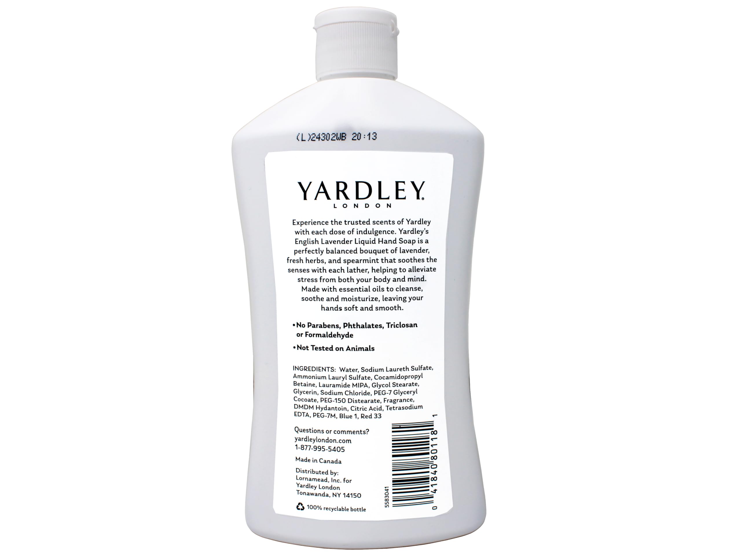 Yardley London Liquid Hand Soap - English Lavender (Pack of 2)