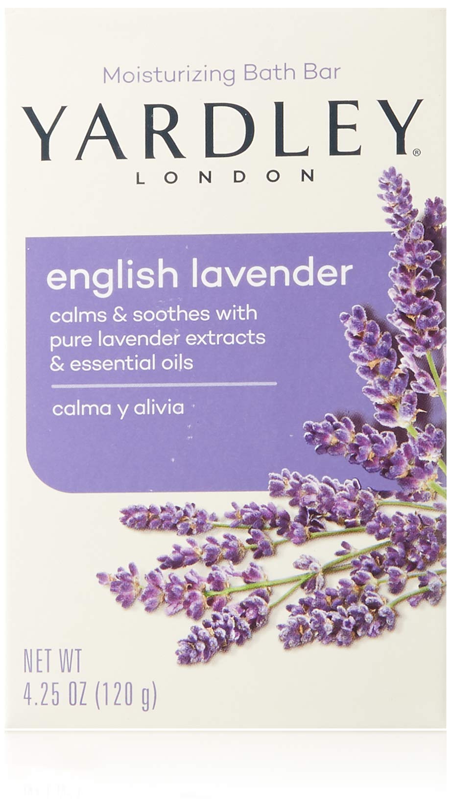 Yardley London Moisturizing Bar – English Lavender with Essential Oils (4.25 oz, Pack of 8) | LORNAMEAD BRANDS INC.