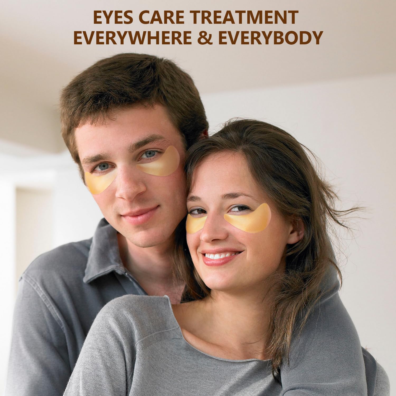 Yargkos 2 Packs 60 Pcs Under Eye Patches – 24K Gold + Pink Hydrating Gel Patches
