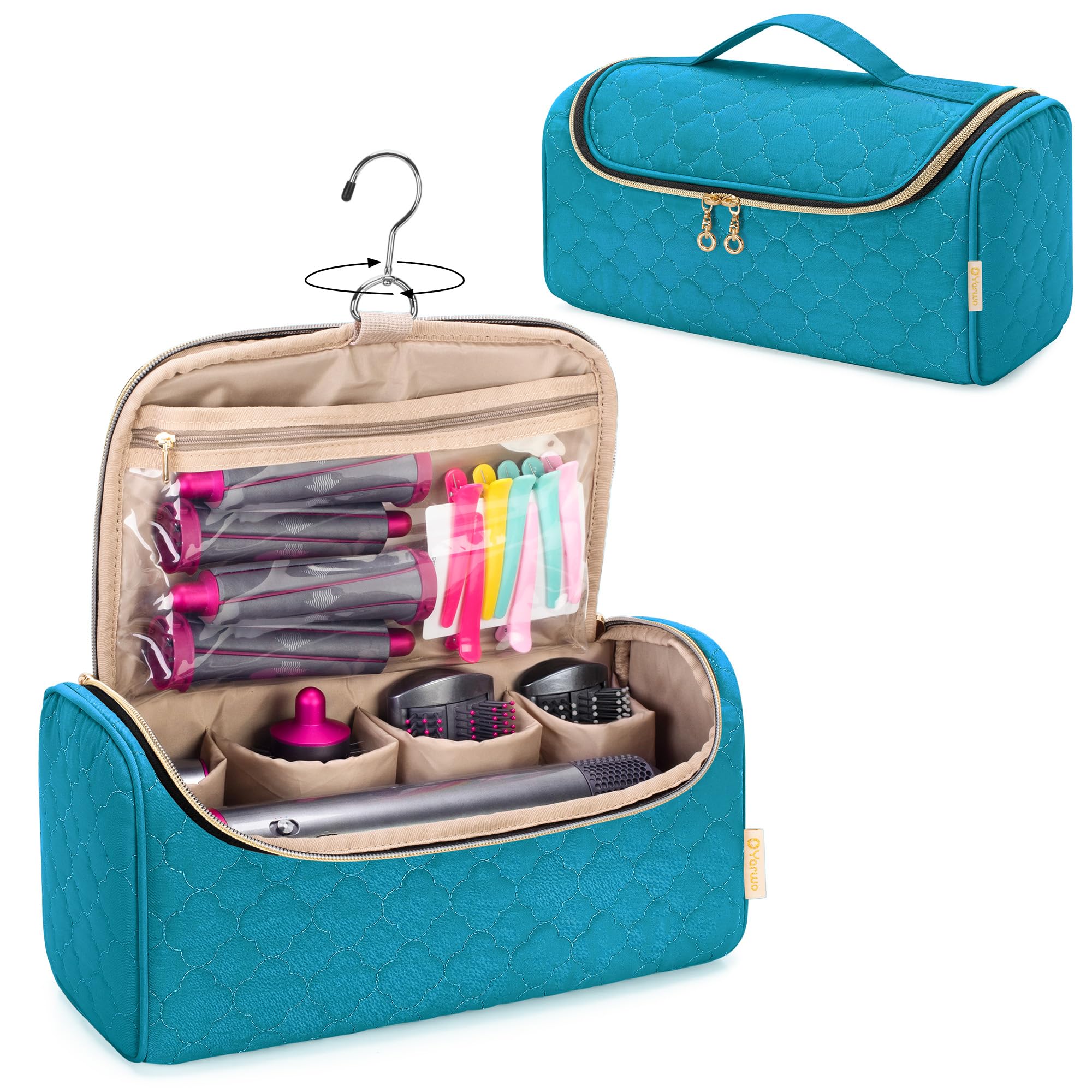 Yarwo Airwrap Travel Case Teal – Portable Storage for Dyson Complete Styler & Attachments