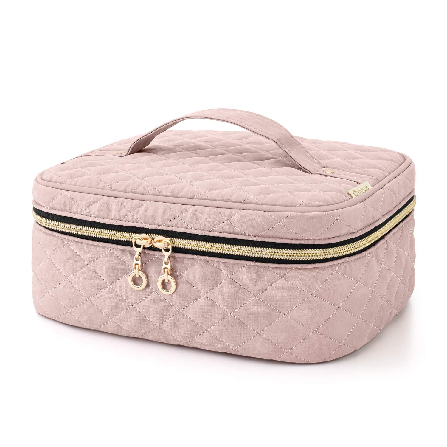 Yarwo Nail Polish Carrying Bag — 24 Bottle Capacity (15ml) Dusty Rose (Bag Only)